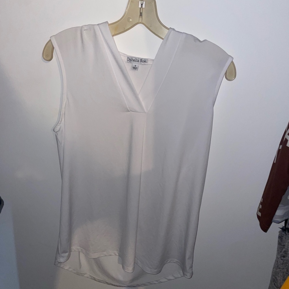 White Sleeveless Top
